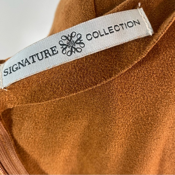 Woman’s Signature Collection faux suede dress size S - Picture 2 of 6